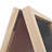 A Frame Double Sided Black Chalkboard Dry Wet Erase 10235 Black