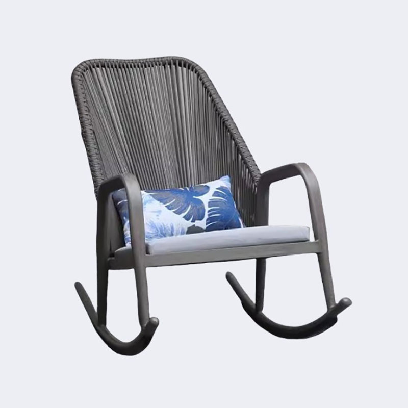 Chaise berçante simple simple et moderne, Gris