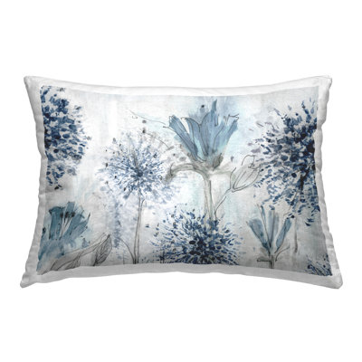  Floral Polyester Throw Pillow