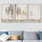 Pastel Abstract Tree Subtle Neutral Modern Rustic Home Decor - Framed Canvas Print Wall Art Work-119018267-73380110