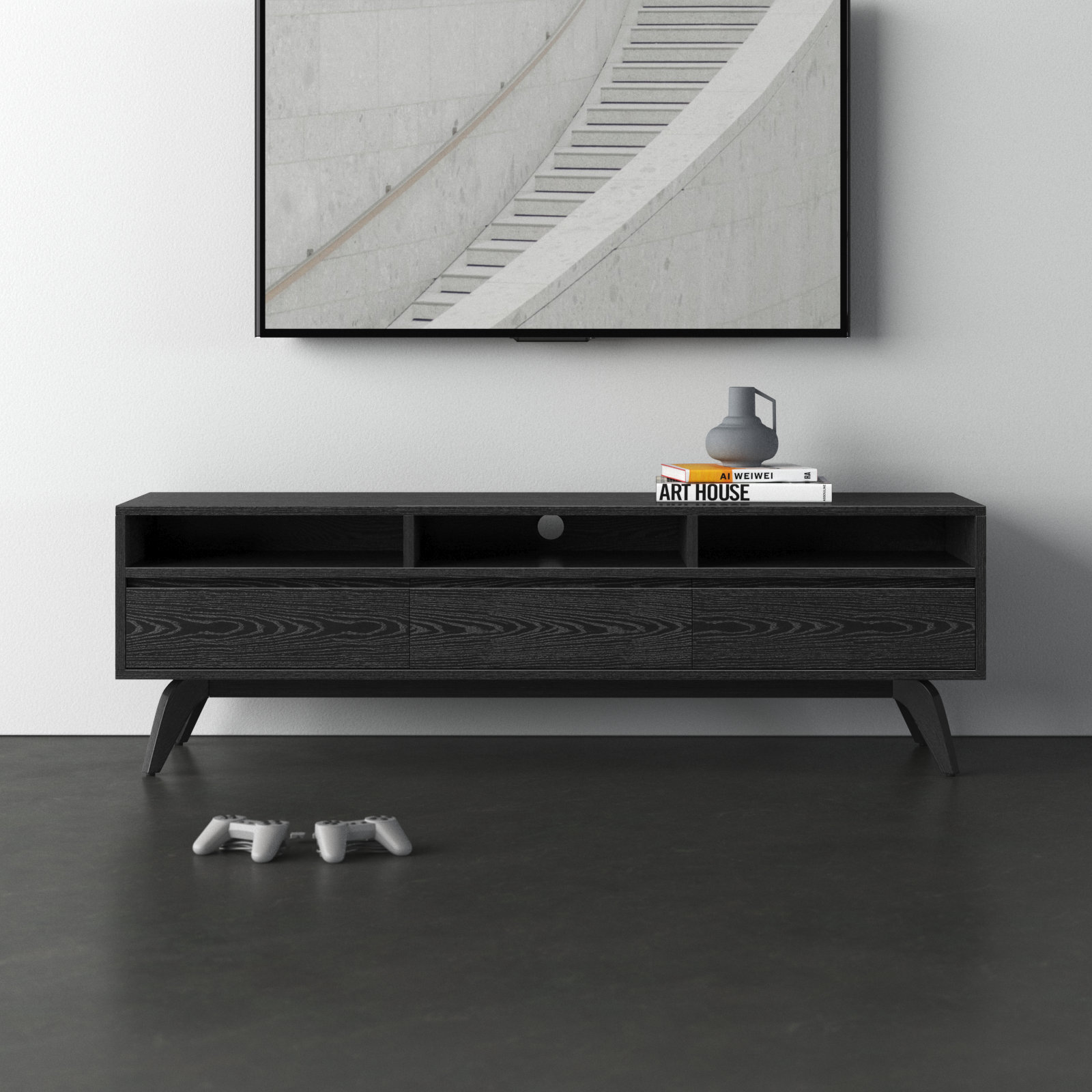 Schumer 63'' Media Console, Black