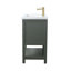 Meuble-lavabo simple 30 po avec comptoir en céramique Vicini-94088311