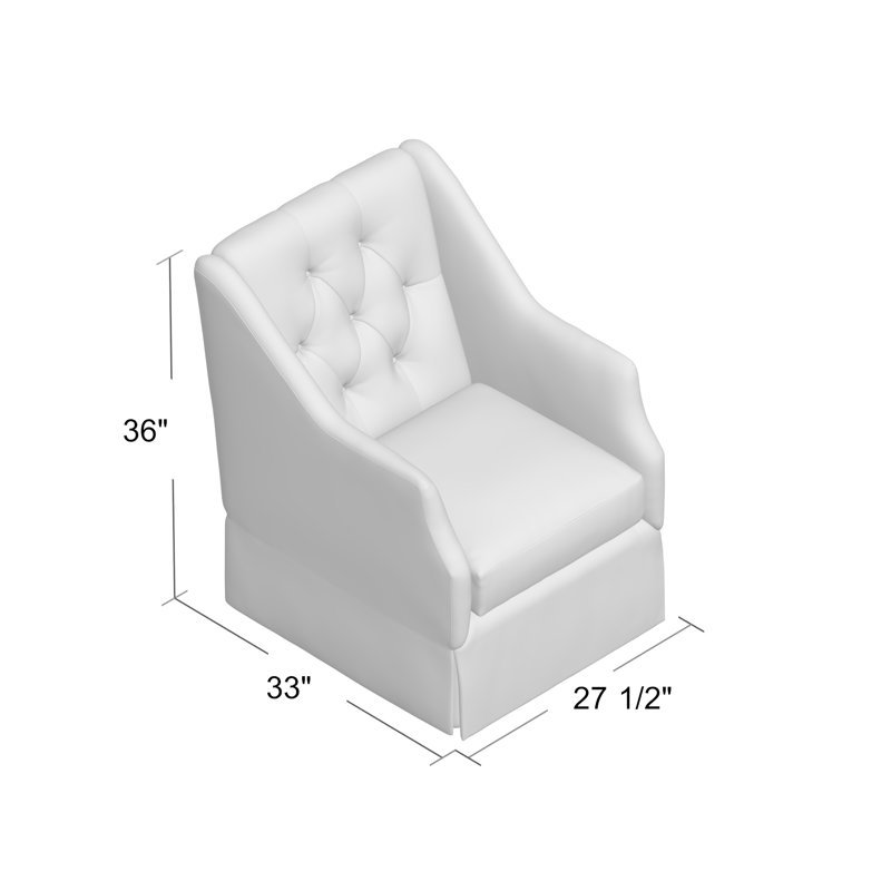 Claudette Tufted Armchair, Filigree Ivory