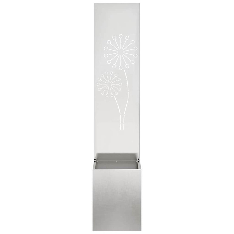 Planter Box, Sliver, 140cm H x 32cm W x 32cm D