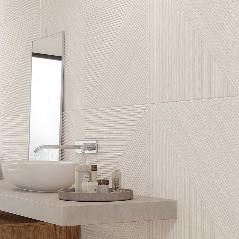 Enso 24X48 Matte Porcelain Wall Tile, Ash Beige