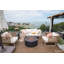 Venice 34" Outdoor Dark Grey Concrete Fire Table 50,000 BTU - Includes Lava Rocks & PVC Cover-855841247-934175499