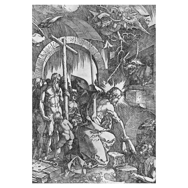 La descente du Christ dans les limbes de la série «The Great Passion» par Albrecht Dürer - Estampe numérique