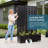 Metal Planter Box with Trellis with Wheels-693428506-675175615