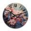 Horloge murale en bois massif Vernetha-995663554