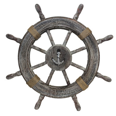Sculpture de roue de bateau Brunk