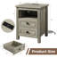 Table de chevet de style champêtre Brigman 18'' L à 2 tiroirs avec station de recharge, table d'appoint-1703381772-1703381774