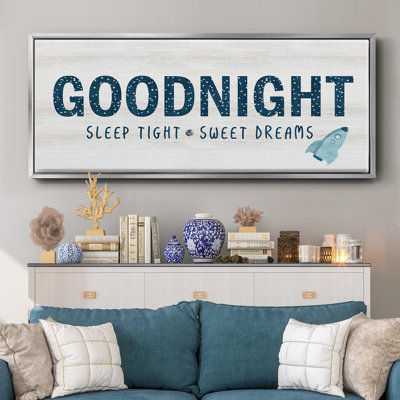 «Sleep Tight Sweet Dreams», toile encadrée