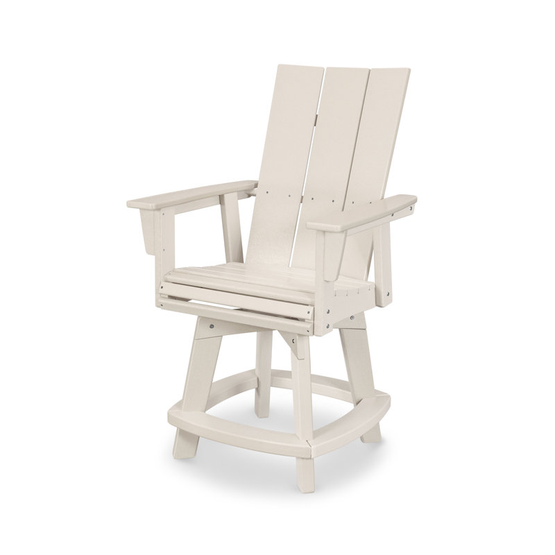 Chaise de comptoir pivotante Modern Curveback Adirondack, Sable