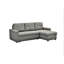 Canapé-lit modulaire convertible en forme de L convertible, meubles d'appoint élégants, canapé-lit escamotable pour petits espaces et salons, gris
