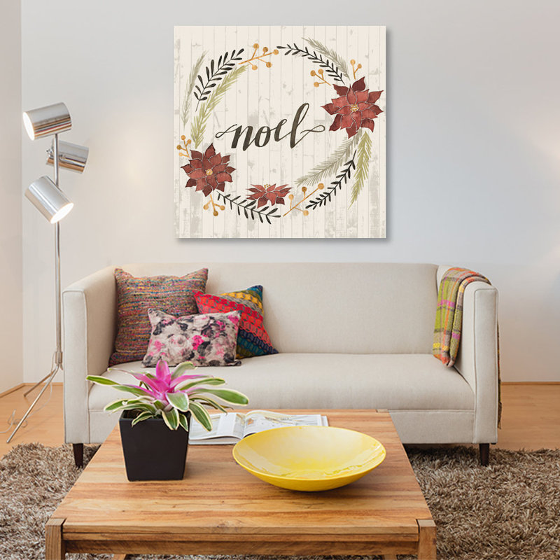 «Christmas I», impression sur toile, H 12 po x l 12 po x P 0,75 po, Toile tendue, Pas de tapis