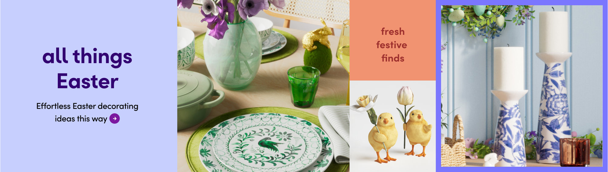 all things Easter. Effortless decorating ideas