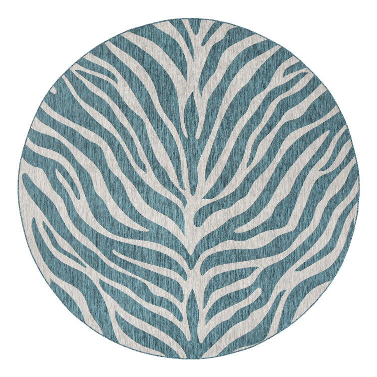 Teal Tsavo Indoor/Outdoor Safari Rug
