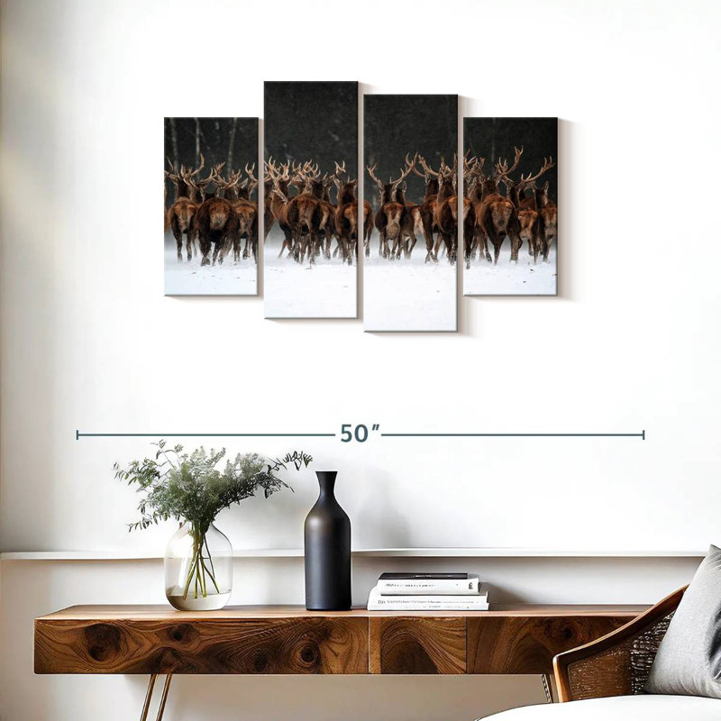 Deer Escape, 22" H x 36" W