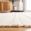 Tapis rayé fabriqué à la main Tanyla en naturel / ivoire-74834073