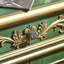 Armoire de coin de style américain rétro vert
