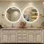 Miroir rond de salle de bain / de meuble-lavabo à DEL rétroéclairé certifié Lunara UL-1107047972