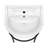 Whitehaus 22" console sink with semi-circular bowl, solid brass leg supports and front towel bar-116863418-116863422