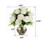 Arrangement de roses en soie dans un vase-88518515