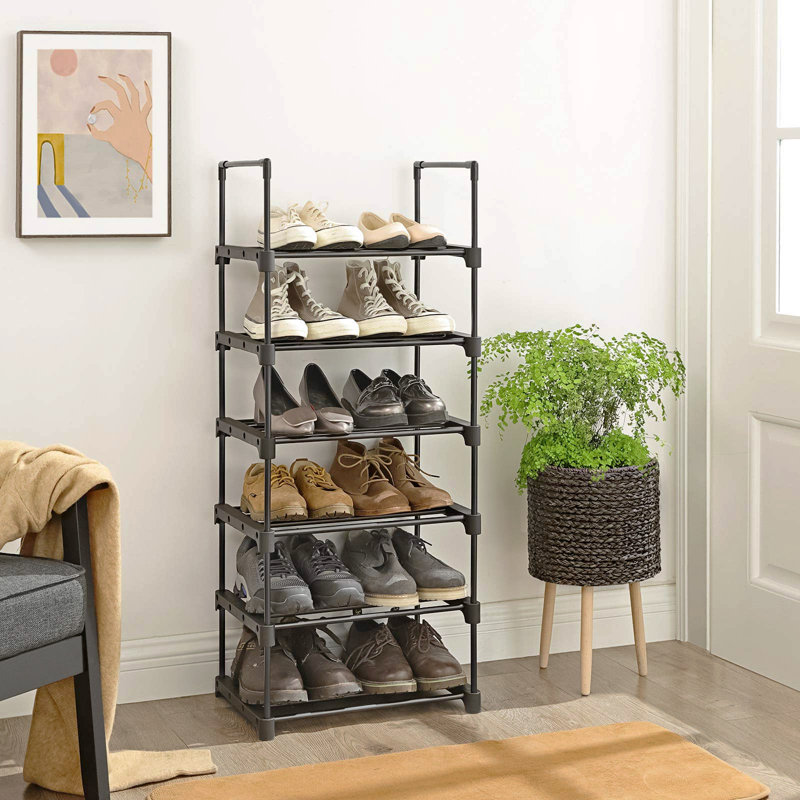 12 Pair Stackable Shoe Rack