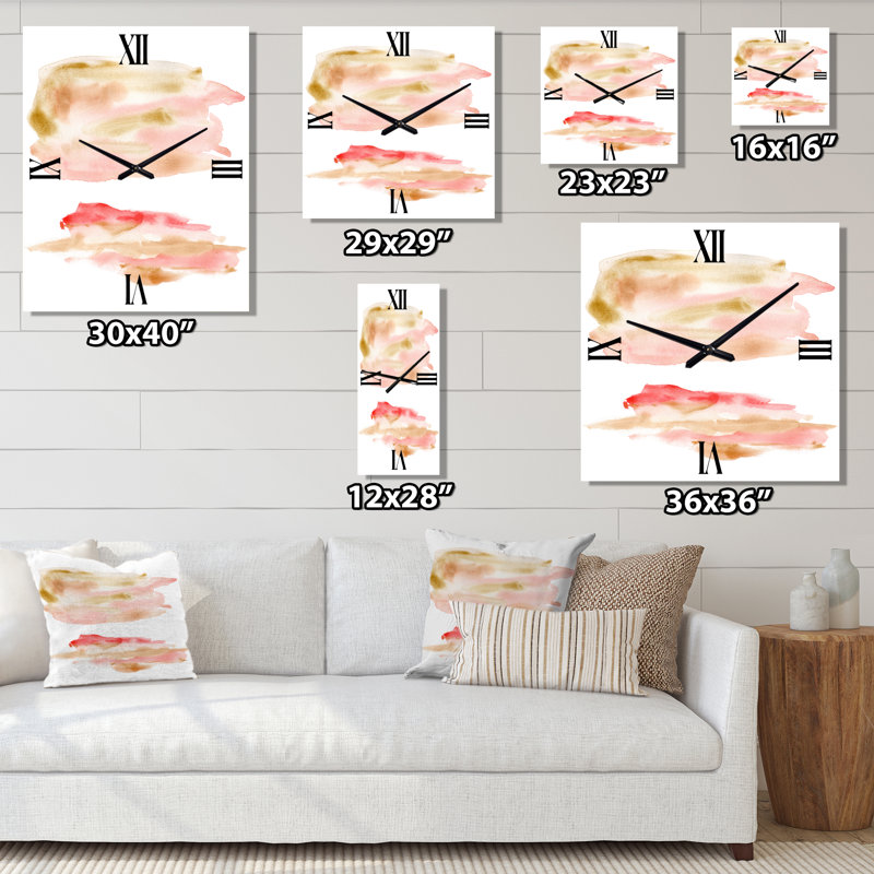 Horloge murale abstraite, Grand