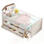 Structure de lit simple avec tiroirs de rangement, conception en bois pour enfants, lit plateforme avec garde-corps, tête de lit et échelle, aucun sommier requis, facile à assembler-1551588247