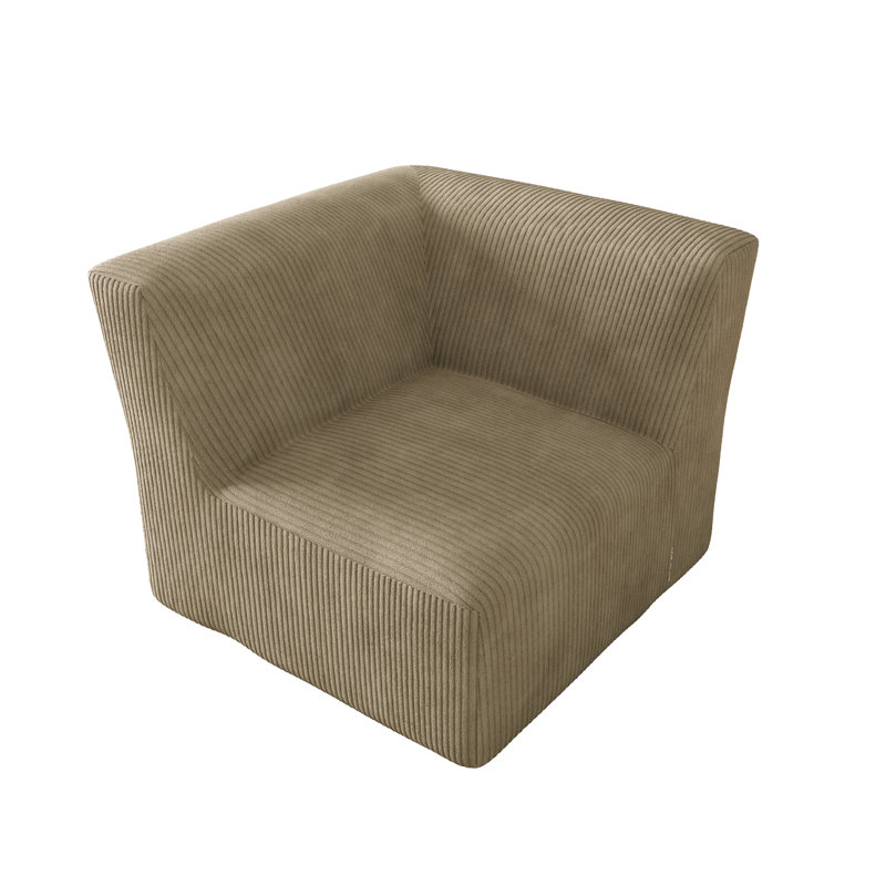 90.9Cm Wide Corner Chair, Khaki