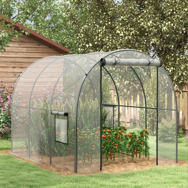 Brynt 300 cm W x 200 cm D Tunnel Green House