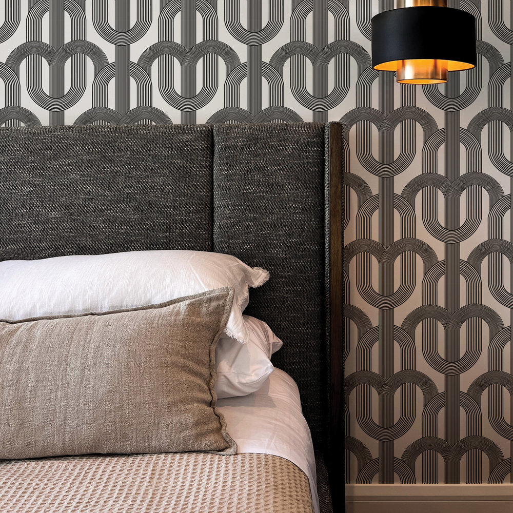 Shayla Self-Adhesive Wallpaper Roll, Black
