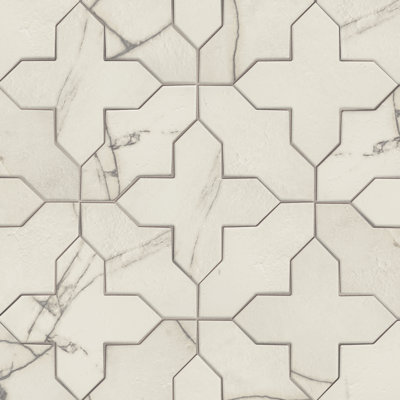 Bouclier d'Irlande avec croix 6 po. X 8 3/8 po Ensemble de carreaux de porcelaine pour plancher et mur