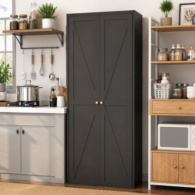 Armoire de rangement à 2 portes en métal avec tablettes réglables et armoire de rangement en acier