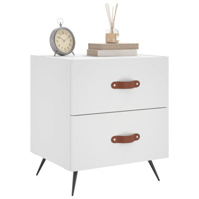 Hilaire 40 cm W Iron Bedside Table