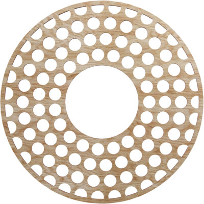 Médaillon de plafond en bois ajouré 32 po x P 11 po x P 5/8 po x 22 po