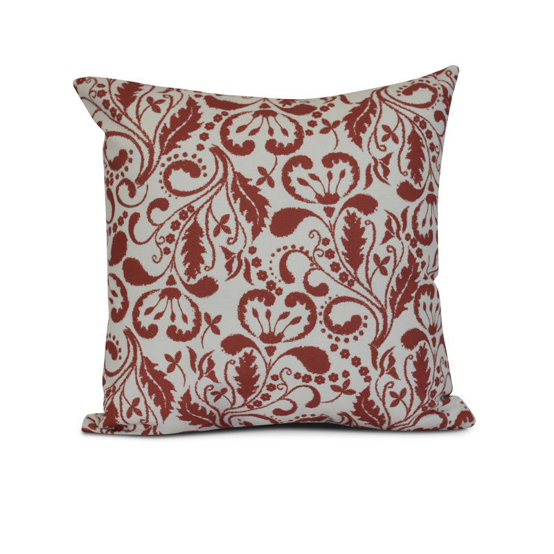 Housse et insert de coussin floral, 26 po x 26 po, Orange / corail