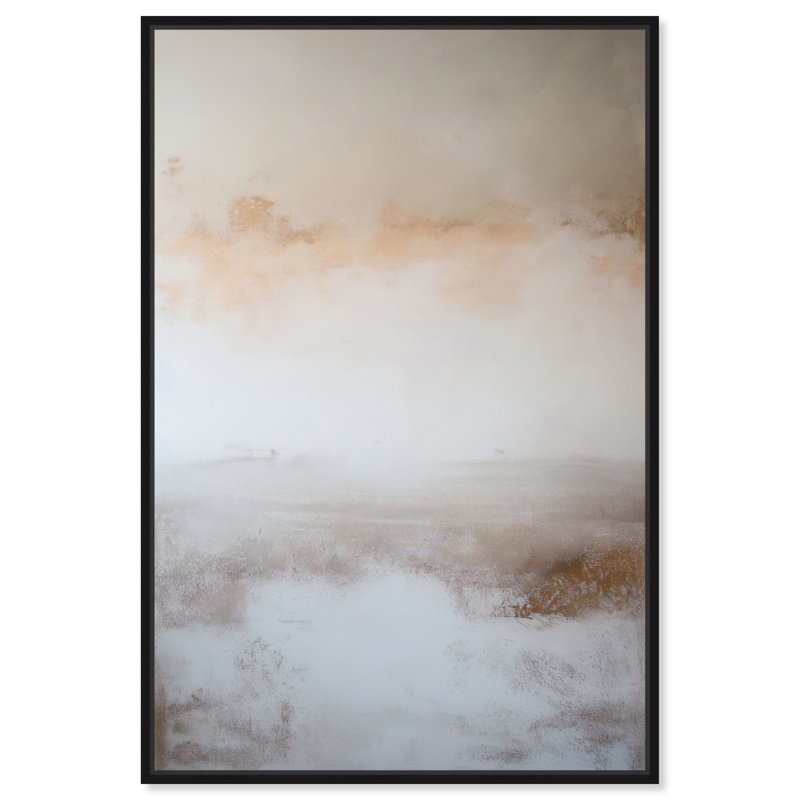 Toile Nebula Grains II, art bohème minimaliste par Art Remedy, Cadre noir, H 16 po x l 11 po
