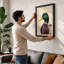 Duck In Profile Botanical - Print-634185538-634185542