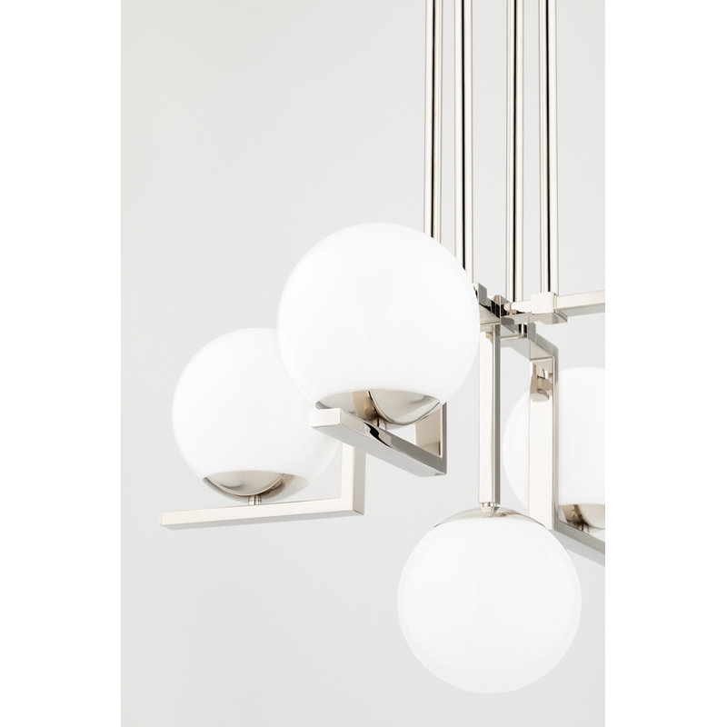 Tanner 9 - Light Chandelier, Polished Nickel