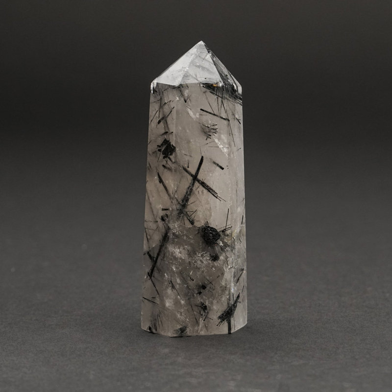 Tourmaline Quartz Point du Brésil (0,14 lb)
