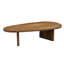 Oval Solid Mango Wood Coffee Table