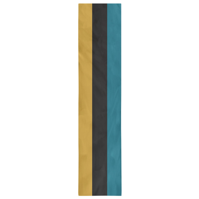 Cleveland Throwback Football Stripes Table Runner, 90" L x 16" W, Cotton Blend