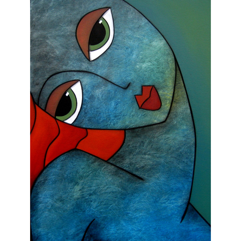 «Blue Passion» par Tom Fedro, impression sur toile tendue, H 24 po x l 18 po x P 1,5 po