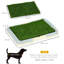 Dog Toilet Indoor with Artificial Grass Grid Panel Tray-94282719
