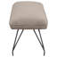 Banc de salle à manger rembourré en tissu taupe Kailea-2048314730