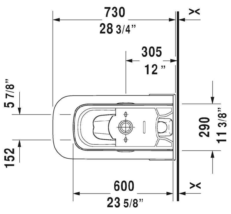 P3 Comforts 1.28 GPF (Water Efficient) Elongated One-Piece Toilet with High Efficiency Flush (Seat Not Included)