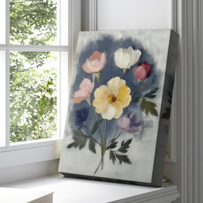 Toile tendue avec motif floral CCVII Gallery - prête à être accrochée - fabriquée aux États-Unis