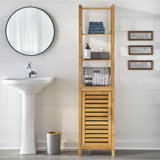Bamboo Freestanding Linen Cabinet